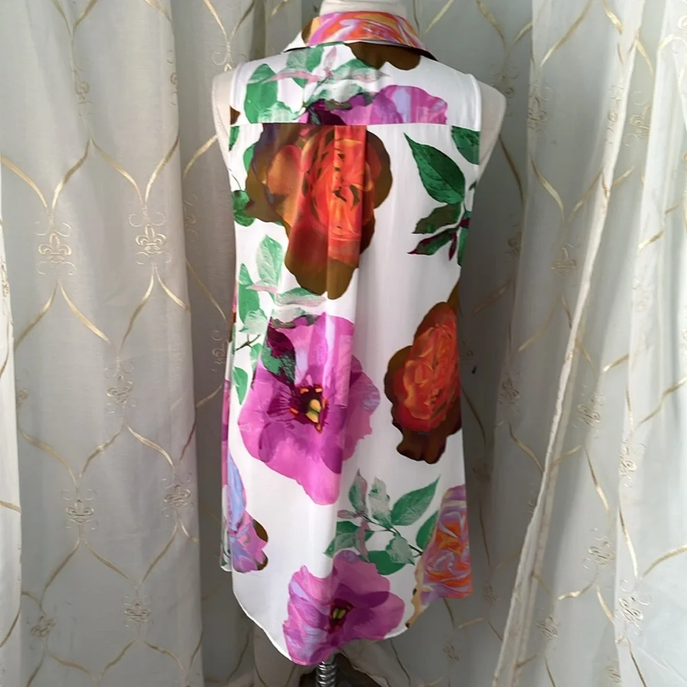 Calvin Klein Sleeveless Floral Dress - Picture 4 of 5